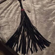 Leather BDSM Flogger With Wide Tails Heavy Fetish Spanking ...