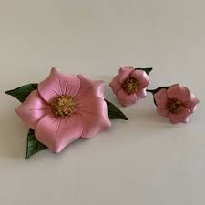 Hinterland Handcrafted Leather Wild Rose Brooch and Earrings Set Vintage - Etsy Canada
