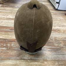 Vintage Hard Equestrian Riding Helmet Brown Velour Millers ...