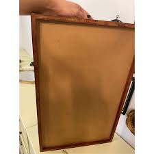 Vintage Embroidered Glass Top Tray Grapes Needlepoint Wall ...