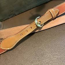 Vintage Dooney & Bourke Brown Leather Belt Sz 30 | eBay