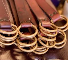 The SAUSALITO Classic 1.5 Double Ring Mahogany Leather Belt ...