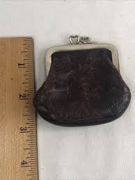 Vintage Genuine Calf Coin Purse Red | eBay