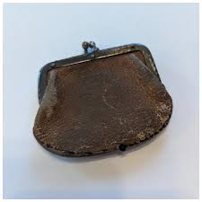 Antique Leather Doll Coin / Clutch Purse. For Sale at Ruby Lane