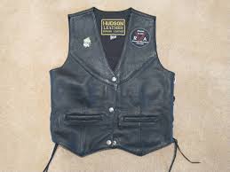 Vintage Hudson Leather Leather Vest Size Extra Small Very ...