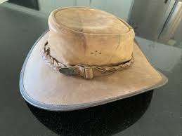 Overlander Tan Brown Genuine Leather Bush Hat Made In ...