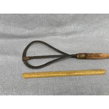 Antique Wood Woven Metal Rug Beater Herkules | Chairish