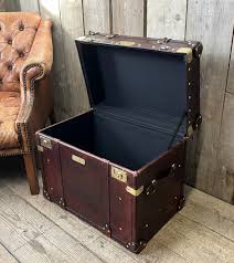 Luxury Hand Dyed Leather Campaign Chest - Etsy