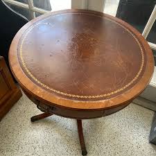 Antique drum table (top damaged) for Sale in Oakland Park, FL - OfferUp