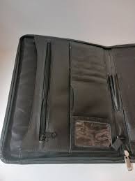 Faux Leather Portfolio 13.5" x 10.5" w/ zipper closure | eBay