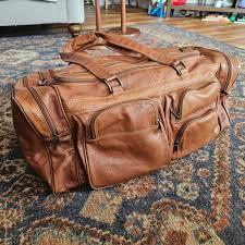 Large Soft Leather Weekender Carmel Travel Bag | Vintage Luggage | Leather Bags | Carry on Bag | Over Night Bag | Getaway Luggage - Etsy Australia