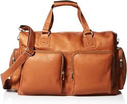 Amazon.com | Piel Leather Multi-Pocket Leather Carry-On, Chocolate, One Size | Carry-Ons