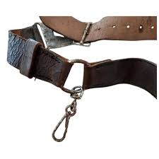 Girls Scouts Guide Association leather belt Original 1960s. For Sale at Ruby Lane