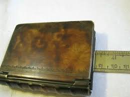 1930s GERMANY Tooled Leather Ribbed Spine Book Brass Trinket ...