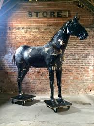 Majestic Antique Life-Size Horse Shop Display Equestrian 19th Century Very Large at 1stDibs | shop display horse, life size horse head, life size display horse