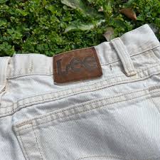 Lee Jeans Cream colored Lee jeans, awesome... | Depop