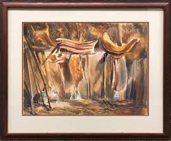 His and Hers Saddles | 19"x15" Original | J R Hamil