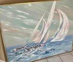 Lee Reynolds -Very Large Painting Sailboat Race - signed & framed! 60x48” for Sale in Fort Lauderdale, FL - OfferUp