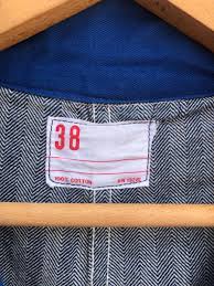 As-is 100 % Cotton Herringbone Cutoff Short-sleeve Jumpsuit | Boardwalk Vintage