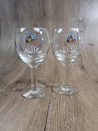 TWO (2) RARE ABBAYE van LEFFE BELGIUM 25 Cl STEMMED BEER ...