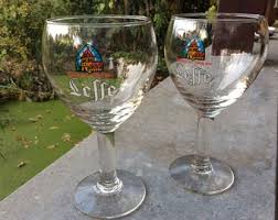2 Glasses for the Famous Leffe Abbey Beer, Leffe Belgian ...