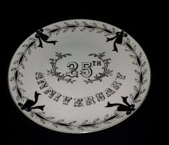 VTG Lefton China 25th Anniversary 9 3/8" hand-painted 285N Decorative Plate | eBay
