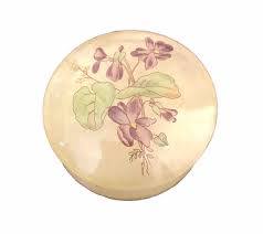 Hand Carved Italy Alabaster Trinket Box Floral Iris Natural ...