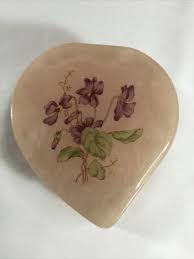 Genuine Alabaster Hand Carved Vintage Jewelry Box Made in ...