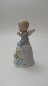 Lefton China Angel Boy 3" Bell 1985 # 04978 Kneeling Child ...