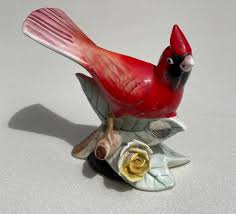 Red Cardinal Figurine; Visitor From Heaven; Vintage Cardinal ...