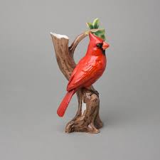 Vase 19 cm, Cardinal bird, FRANZ porcelain - Porcelán ...