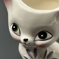 Vintage Cat Kitten Kitty Cat Small Pitcher Hand Painted Big ...