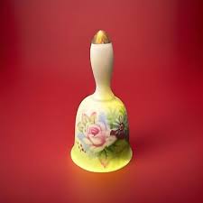 Vintage Lefton China Bell 5202 Handpainted Floral Pattern ...
