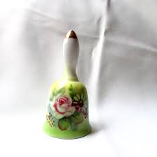 Vintage Lefton China Bell 5202 Handpainted Floral Pattern ...