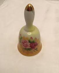 Lefton China Bell #5202 Porcelain Hand Painted Pink Roses ...