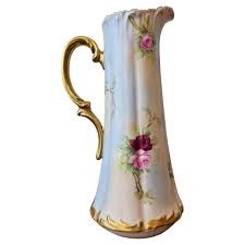 Antique French T&V Limoges Porcelain Painted Pitcher For ...
