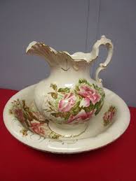 VINTAGE HOMER LAUGHLIN CHINAWARE PITCHER AND BOWL | ANTIQUES ...