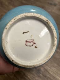 Vintage Kinkozan Porcelain Pottery Narrow Neck Vase with ...