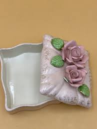 Vintage Ceramic Cigarette Box and Ashtray Set, Occupied ...