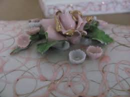 Vintage Vanity Set, 1950's Lefton China Trinket Box, Dishes ...