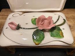 Vintage Lefton Rose Box, Bougie Vanity and 48 similar items