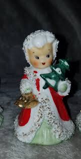Vintage Christmas Lefton Angel Bells | eBay