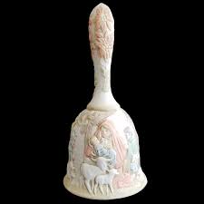 Vtg 1982 Lefton Porcelain Bell Christmas “O Come All Ye ...