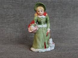 Lefton Colonial Village Ms Eberhardt Girl Poodle Figurine ...