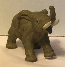 Vintage Collectible 1989 Lefton Elephant Figurine Statue Numbered 07466 | eBay
