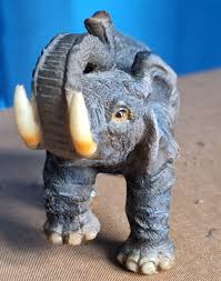 Elephant Figurine Resin /Plastic (2959Tote13) Damage Free Gray In Color | eBay