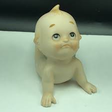 LEFTON KEWPIE FIGURINE Vintage Porcelain Doll Bisque Statue ...