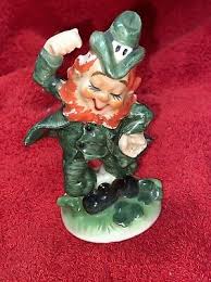 Vtg LEFTON IRISH Leprechaun Boy FIGURINE March St Patrick's ...