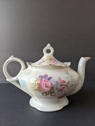 Vintage Lefton Musical Pink Flower Floral Teapot Plays "Tea for Two" Nice | eBay