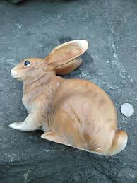 Vintage Lefton Brown Porcelain Bunny Rabbit Figurine, Japan ...